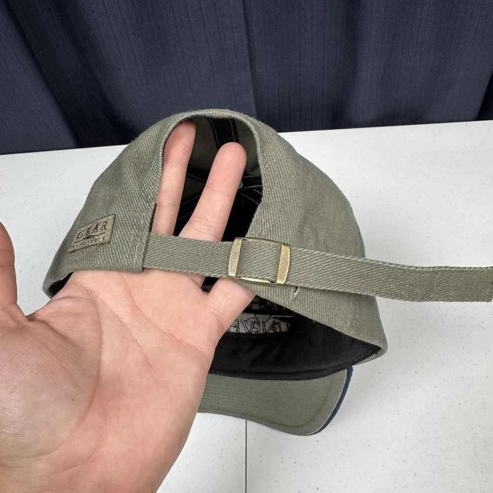 NEW - Vintage 90s 1995 Marquette University Strapback Hat Gear For Sports Khaki